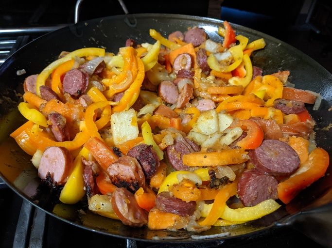 Image of Sausage, Pepper, Onion and Potato Hash